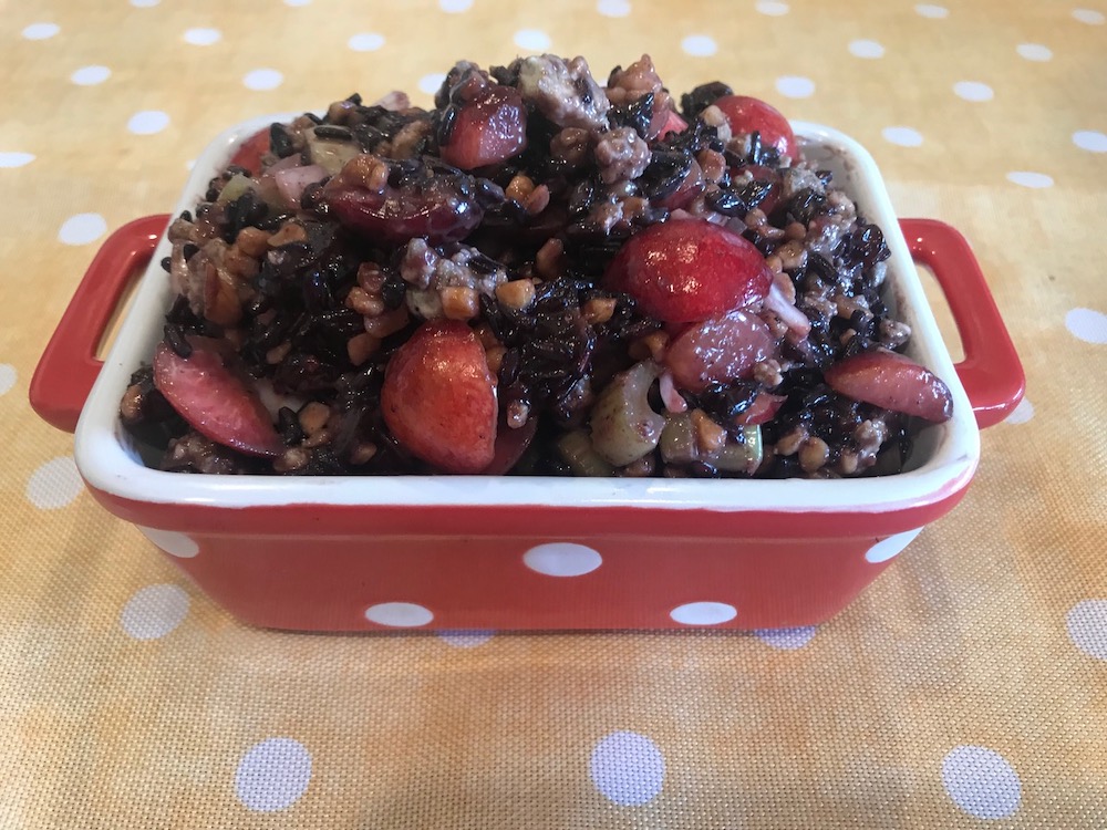 Bing Cherry and Black Rice Salad