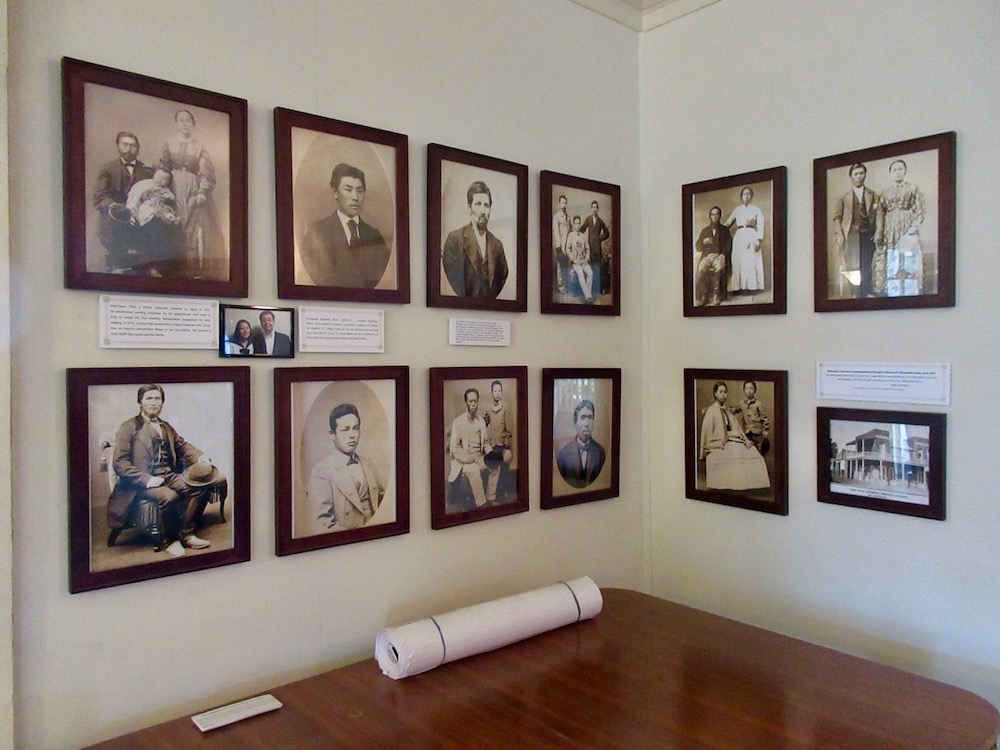 collection of historical portraits at Wakamatsu Farm