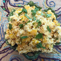 California Rice with Roasted Plantains