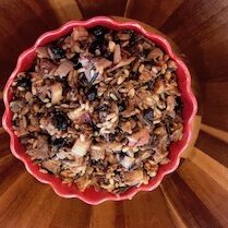 Duck and Rhubarb Wild Rice Pilaf